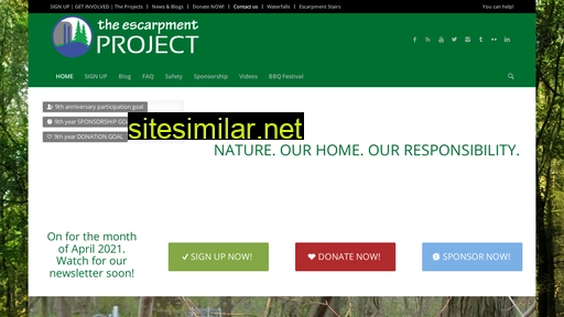 escarpmentproject.ca alternative sites