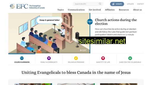 evangelicalfellowship.ca alternative sites