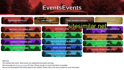 eventsevents.ca alternative sites