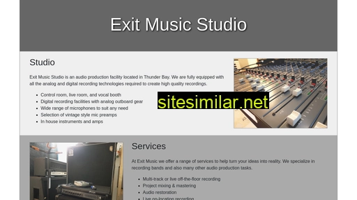 exitmusicstudio.ca alternative sites