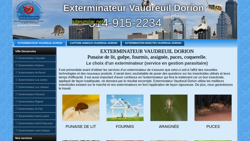 exterminateurvaudreuildorion.ca alternative sites