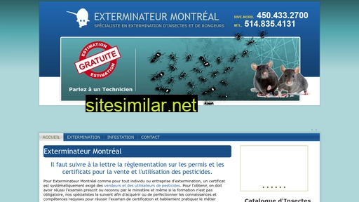 Exterminateur-montreal similar sites