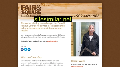 fairandsquarecarpentry.ca alternative sites