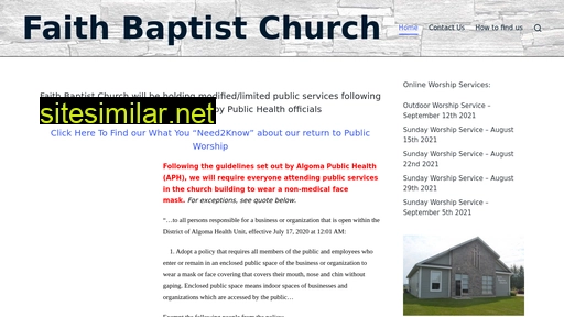 Faithbaptistechobay similar sites