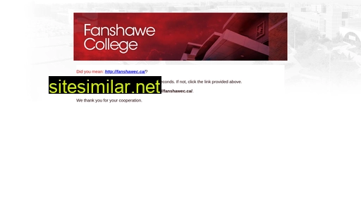 fanshawec.on.ca alternative sites