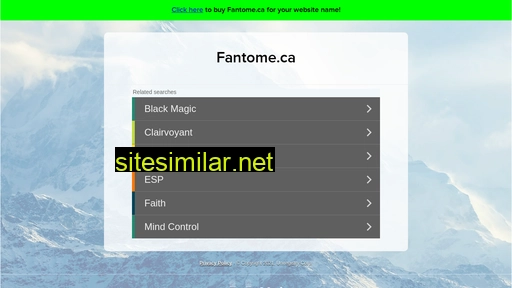 fantome.ca alternative sites