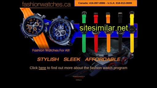fashionwatches.ca alternative sites