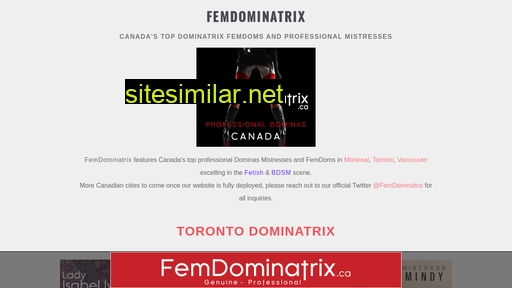 femdominatrix.ca alternative sites