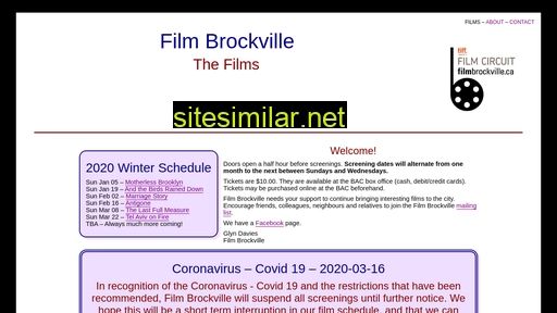 filmbrockville.ca alternative sites