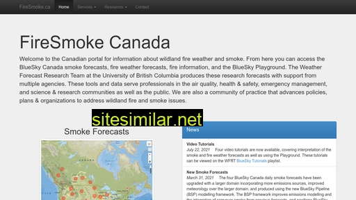 firesmoke.ca alternative sites