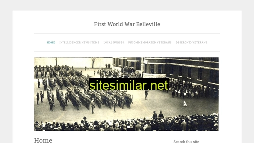 firstworldwarbelleville.ca alternative sites
