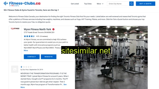Fitness-clubs similar sites