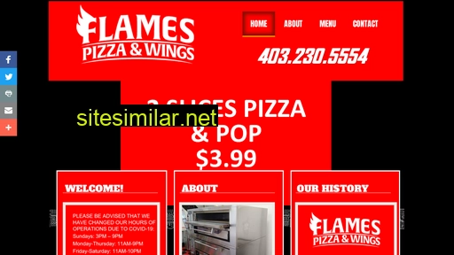 flamespizza.ca alternative sites