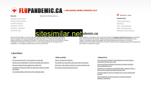 flupandemic.ca alternative sites
