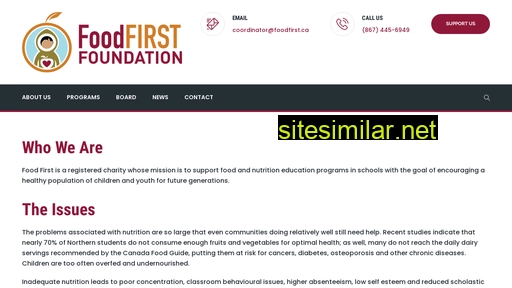 Foodfirst similar sites