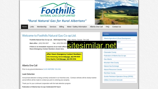 foothillsgas.ca alternative sites