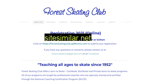 forestskatingclub.ca alternative sites