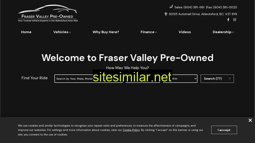fraservalleypreowned.ca alternative sites