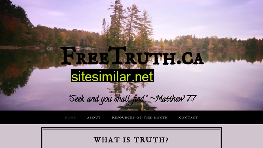 freetruth.ca alternative sites