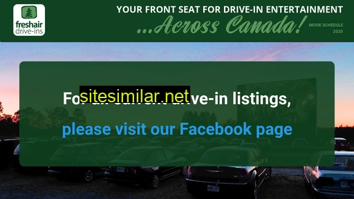 freshairdriveins.ca alternative sites
