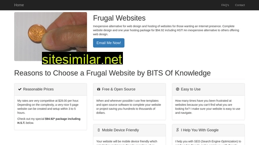 frugalwebsites.ca alternative sites