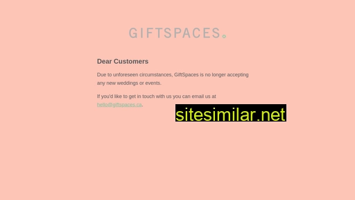 Giftspaces similar sites