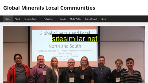 Globalminerals-localcommunities similar sites
