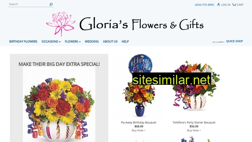 Gloriasflorist similar sites
