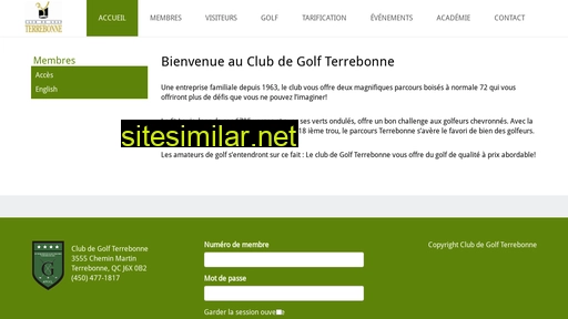 golfterrebonne.ca alternative sites