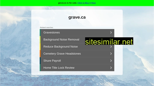 grave.ca alternative sites