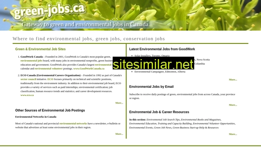 green-jobs.ca alternative sites