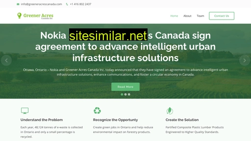 greeneracrescanada.ca alternative sites