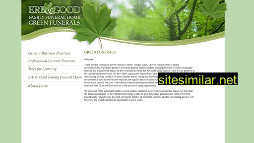 greenfunerals.ca alternative sites