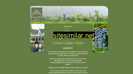 greengablesvines.ca alternative sites