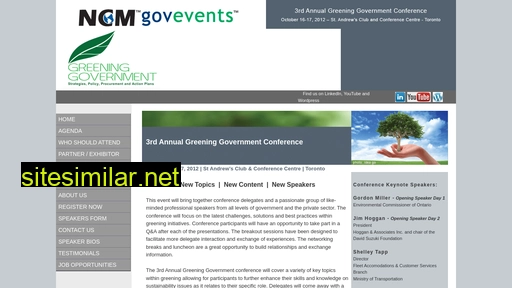greeninggovernment.ca alternative sites