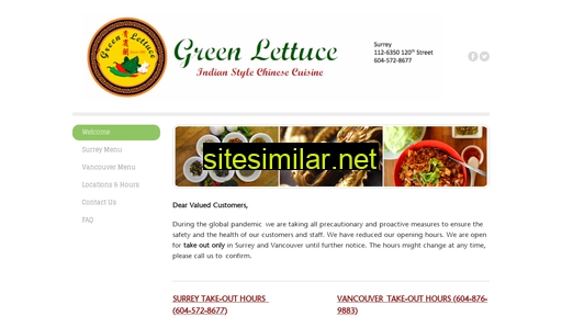 Greenlettucerestaurant similar sites