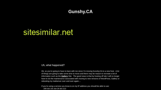 gunshy.ca alternative sites