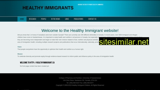 healthyimmigrant.ca alternative sites
