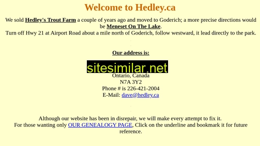 Hedley similar sites