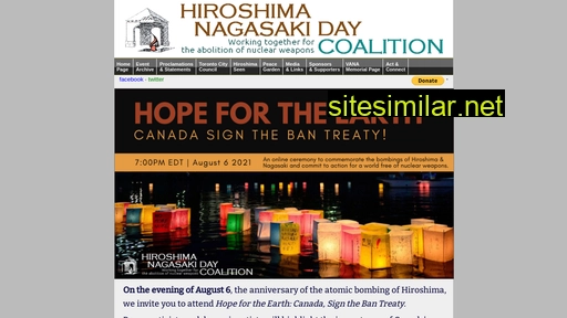 hiroshimadaycoalition.ca alternative sites