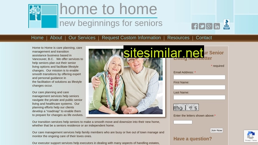 Home-to-home similar sites