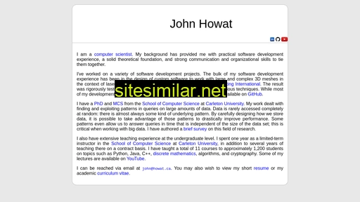 howat.ca alternative sites