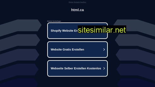 Html similar sites