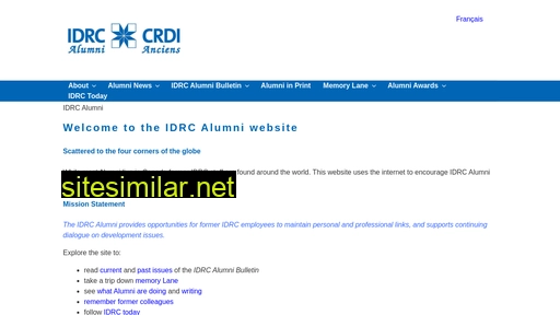 idrcalumni.ca alternative sites