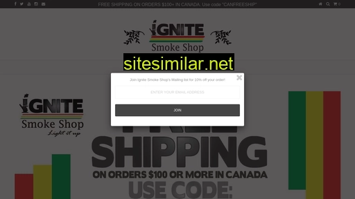 ignitesmokeshop.ca alternative sites