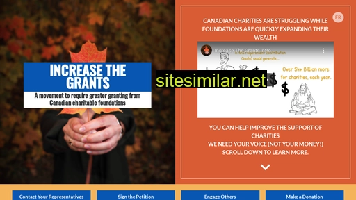 increasethegrants.ca alternative sites