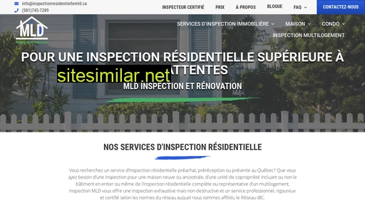 inspectionresidentiellemld.ca alternative sites