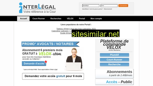 Inter-legal similar sites