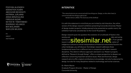 interstice.ca alternative sites