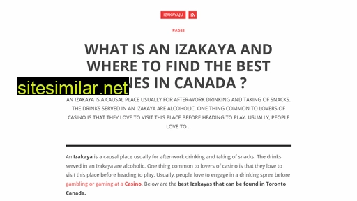 izakayaju.ca alternative sites